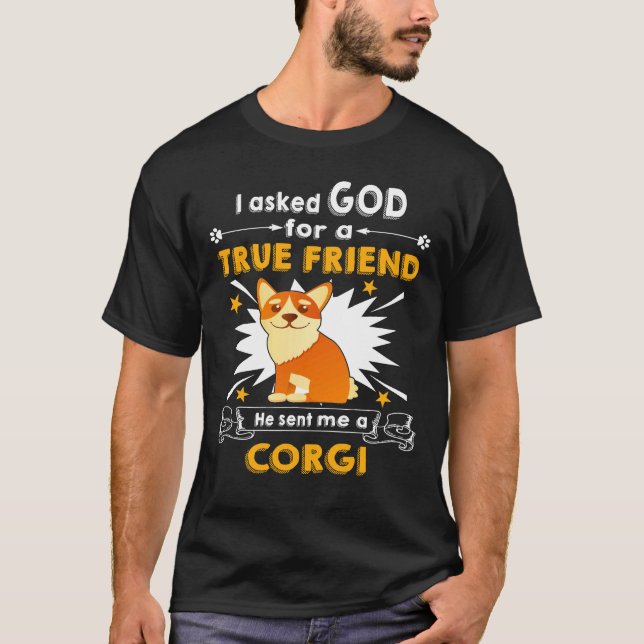 Camiseta 124 Ele Me Enviou Um Corgi (Frente)
