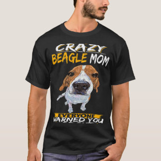 Camiseta 129 Eu sou a louca Beagle Mãe