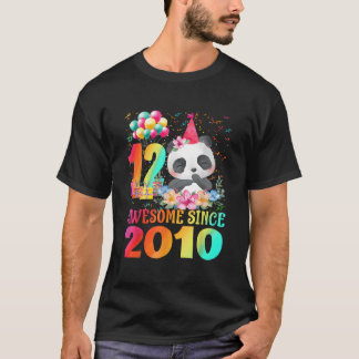 Camiseta 12 12Th Panda Awesome Since 2010