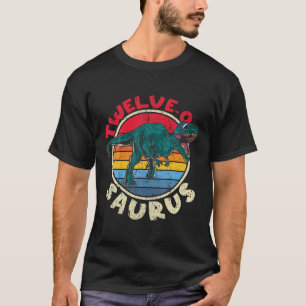 Camiseta 12 Aniversário 12 A Família Tyrannosaurus Rex I