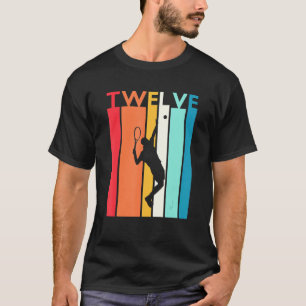 Camiseta 12 Aniversário 12 Vintage Tênis de 12 anos