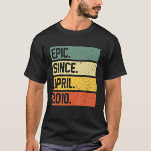 Camiseta 12 Aniversário De 12 Anos Epic Desde Abril De 2010