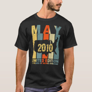 Camiseta 12 Aniversário De Maio De 2010 12 Anos De Incrível