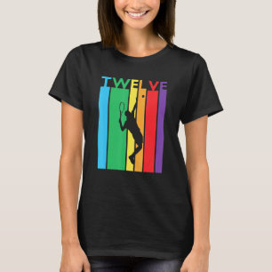 Camiseta 12 Aniversário Doze Tênis Colorida, 12 Anos