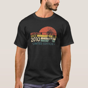 Camiseta 12 Aniversário É Espetacular Desde 2010 Limited Ed