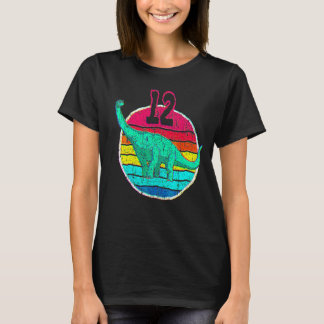 Camiseta 12 Aniversário I Brachiosaurus Diplodocuments I Fa