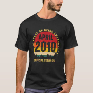 Camiseta 12 Aniversário Oficial abril de 2010 Adolescente 1