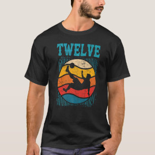 Camiseta 12 Aniversário Retro Futebol De 12 Anos Menina