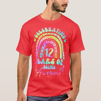 Camiseta 12 Anos De Estar Incrível 12 de Aniversário Garota