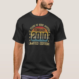 Camiseta 12 anos de idade fevereiro de 2010 Edição limitada