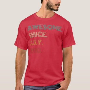 Camiseta 12 Anos De Idade Incrível Desde Julho De 2010 12 A
