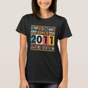 Camiseta 12 Anos De Idade Incrível Desde O Aniversário De 1