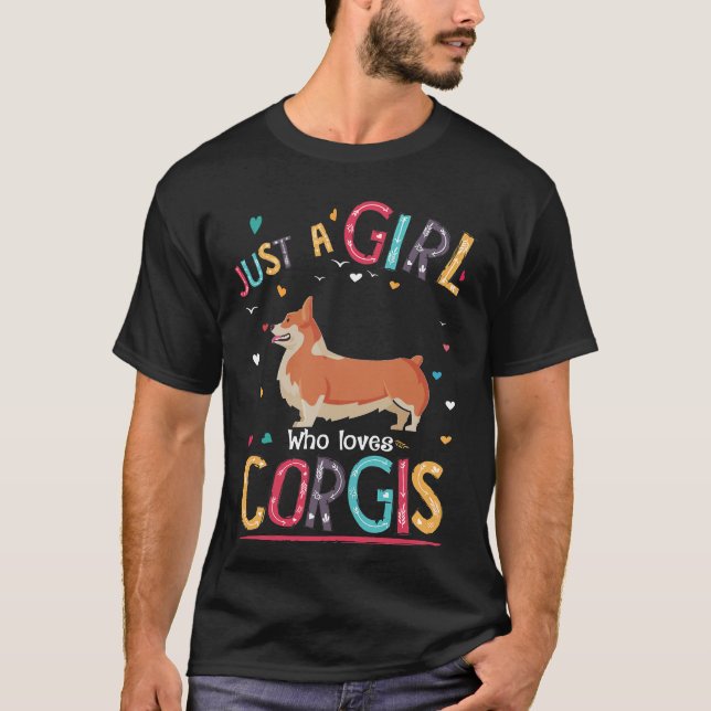 Camiseta 12 Apenas Uma Menina Que Ama Corgi (Frente)