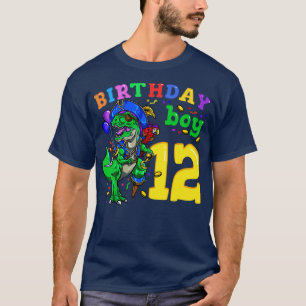 Camiseta 12 Birthday Dinossaur Pirata 1