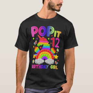 Camiseta 12 Birthday Fidget Toy Pop It Birthday Girl 12 Y