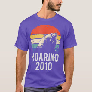 Camiseta 12 de Anel de 2010, Retro Sunset Bear