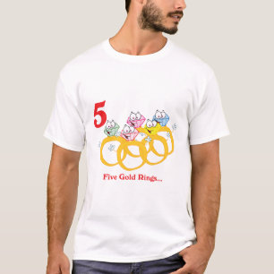 Camiseta 12 dias cinco anéis de ouro