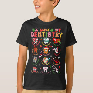 Camiseta 12 Dias Da Odontologia Dentista Natal Dente Natal