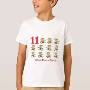 Camiseta 12 dias onze gaiteros tocando