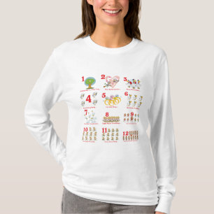 Camiseta 12 doze dias de natal completo