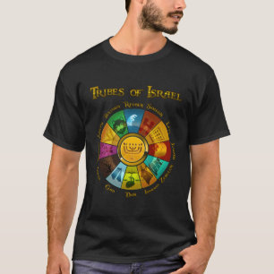 Camiseta 12 Doze Tribos Israelitas Judias Israelitas Hebrai