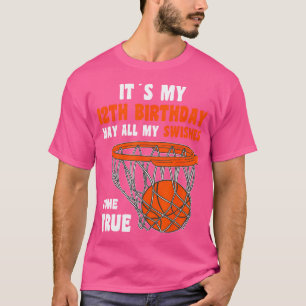 Camiseta 12 Feliz De Aniversário Para 12 De Aniversário De 