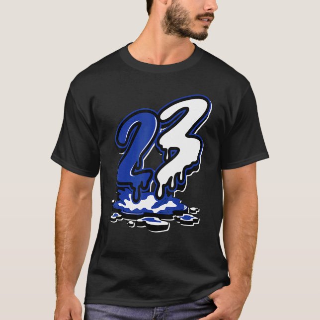 Camiseta 12 Hyper Royal Number 23 Air Hyper Royal 12s (Frente)