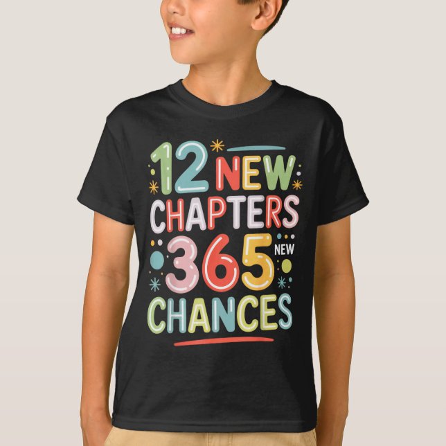 Camiseta 12 New Chapters 365 Chances Insrational Quote For  (Frente)