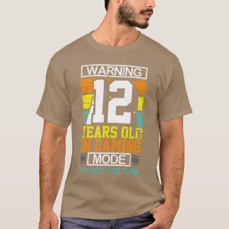 Camiseta 12 Years Old in Gaming Mode Do Not Disturb Video G