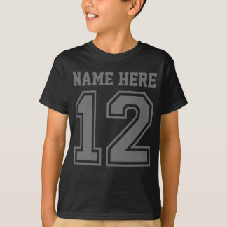 Camiseta 12o Aniversário (o nome customizável do miúdo)