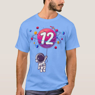 Camiseta 12th Birthday 12 Years Old Birthday Boy Gift Astro