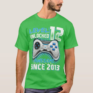 Camiseta 12th Birthday Boy Level 12 Gamer 12 Year Video Gam
