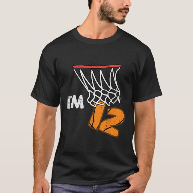 Camiseta 12th Birthday Sketll Im 12 Twelve Year Old Bday Bo (Frente)