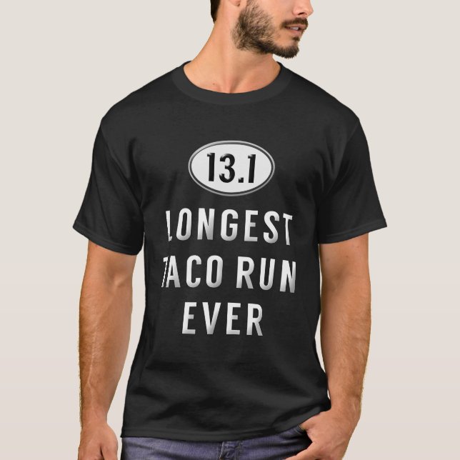 Camiseta 131 Meia-Maratona Correndo Dizendo Taco Runner (Frente)