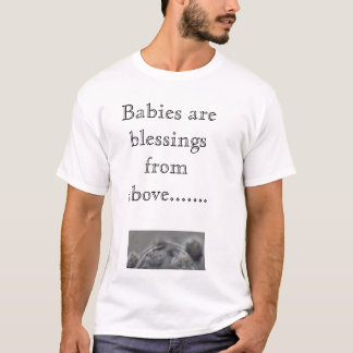 Camiseta 134479695, bebês são bênçãos de cima de .......