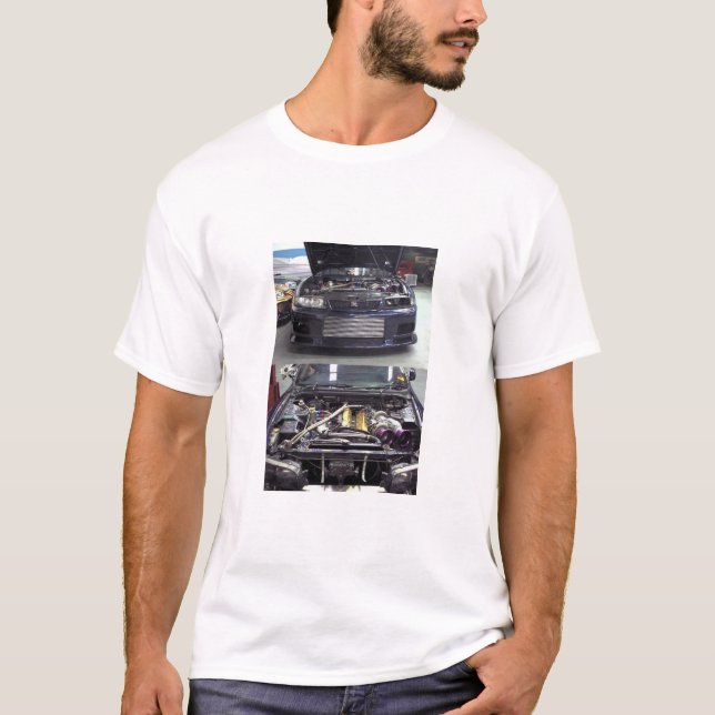 Camiseta 1350 cavalos-força de skyline R33 de Nissan (Frente)