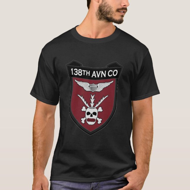 Camiseta 138th Aviação Co - Pesquisa de rádio (Frente)