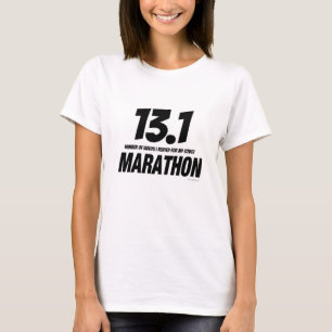 Camiseta 13.1 Maratona Engraçada Correndo Paródia