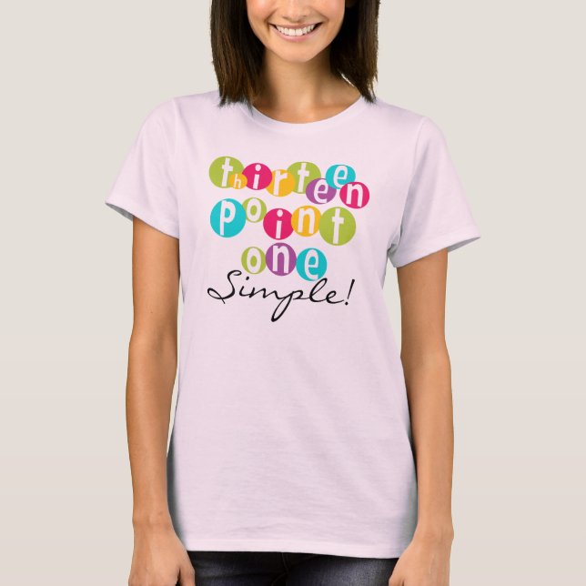 Camiseta 13.1 T-shirts simples (Frente)