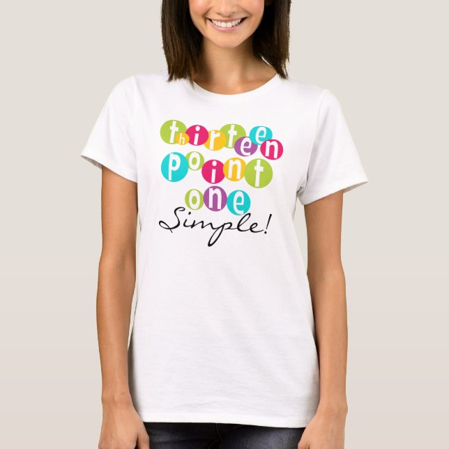 Camiseta 13.1 T-shirts simples (Frente)
