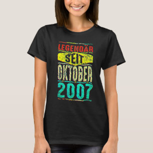 Camiseta 13 Aniversário Legendário Desde Outubro De 2007