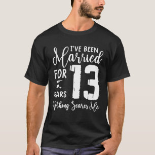 Camiseta 13 Anos Casados Com 13 Engraçado