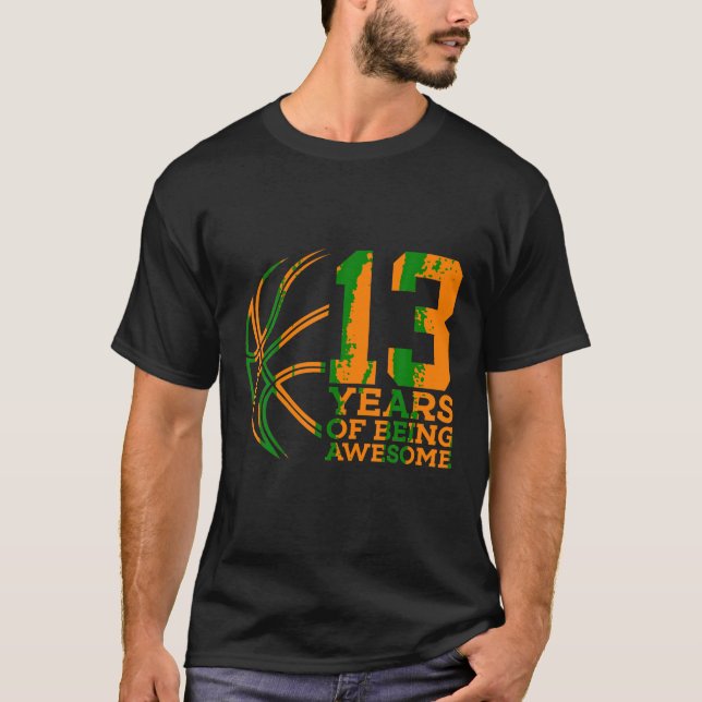 CAMISETA 13 ANOS DE ANIVERSÁRIO DO 13 BASQUETEBOL (Frente)