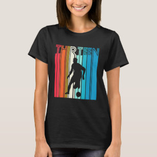 Camiseta 13 Anos De Futebol 13 Birthday Vintage Pla