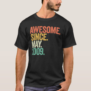Camiseta 13 anos de idade incrível desde maio de 2009 13 Bi