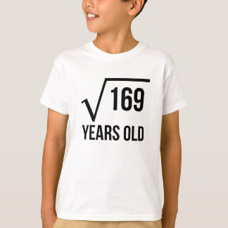 Camiseta 13 anos de raiz quadrada velha