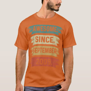 Camiseta 13 Anos Engraçado Desde Setembro De 2009 13