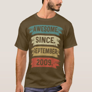 Camiseta 13 Anos Engraçado Desde Setembro De 2009 13