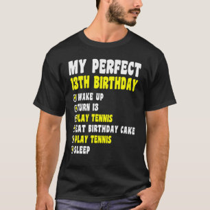 Camiseta 13 Anos Minha 13 Perfeita 13 de Tênis de Aniversár