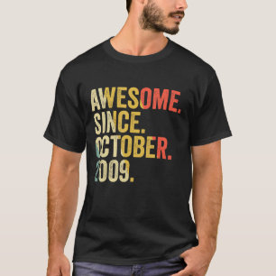 Camiseta 13 Birthday, 13 Anos, Incrível Desde Outubro